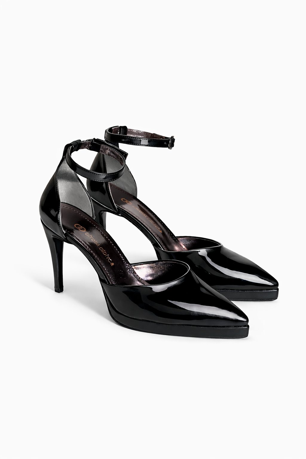 Sandiya Rugan Platform Topuklu Stiletto Siyah