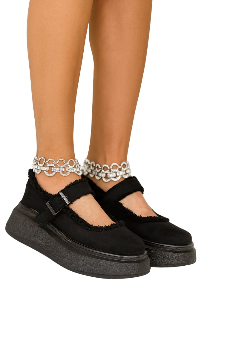 Selen Süet Loafer Siyah - Loafer
