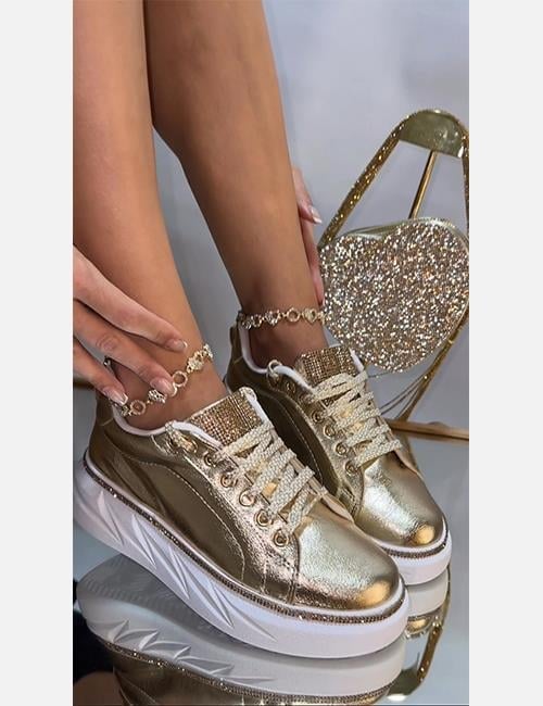 Shine Extreme Spor Ayakkabı Gold