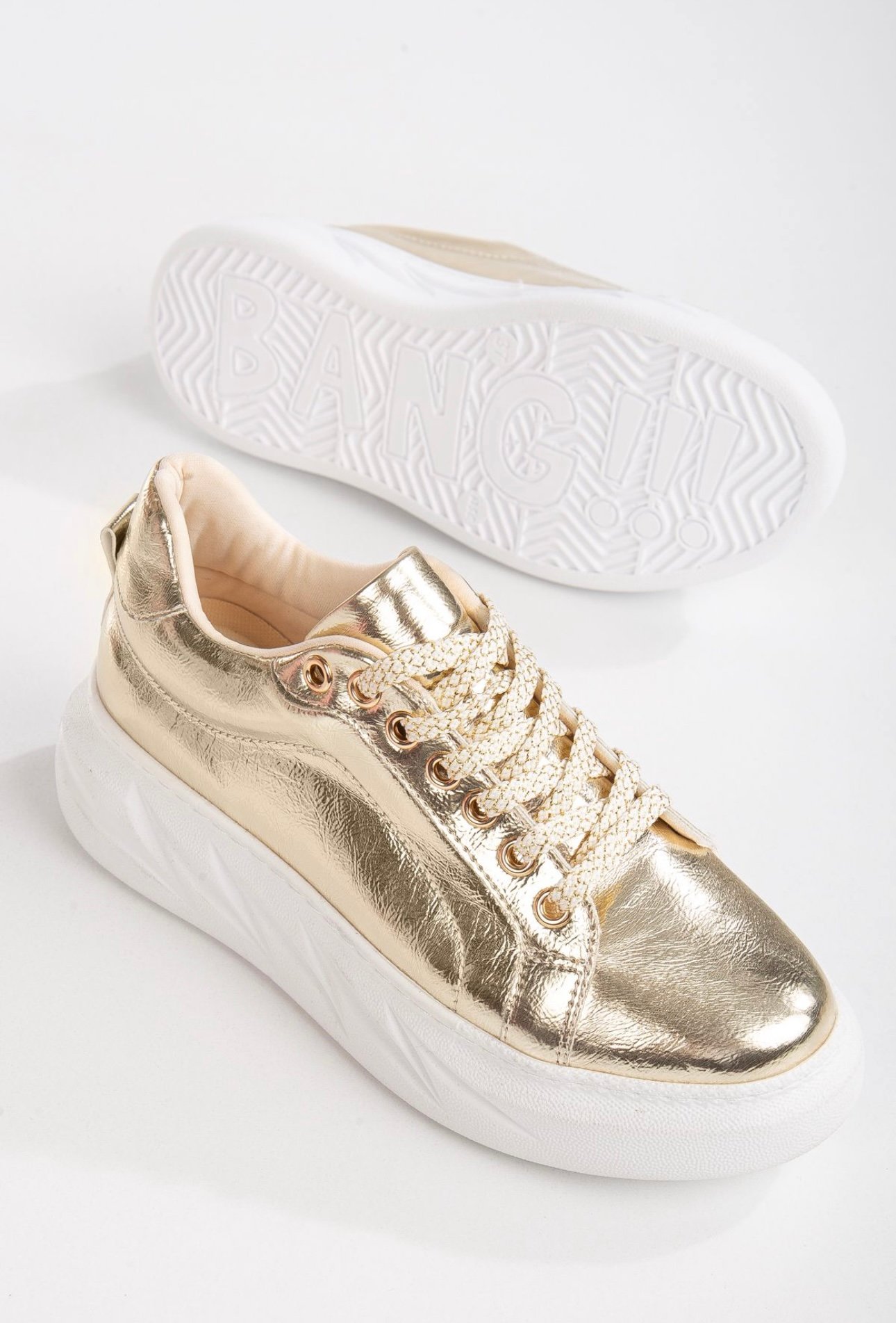 Shine Spor Ayakkabı Gold - WOMAN SHOES