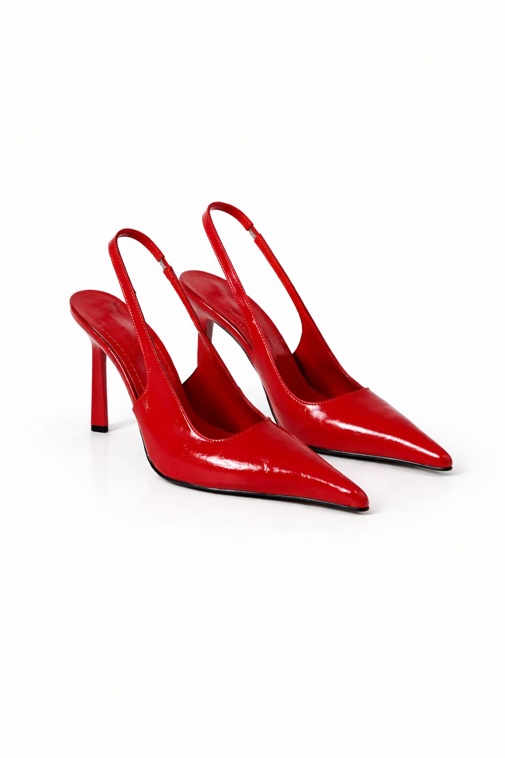 Soleil Rugan Slingback Stiletto Kırmızı - Stiletto