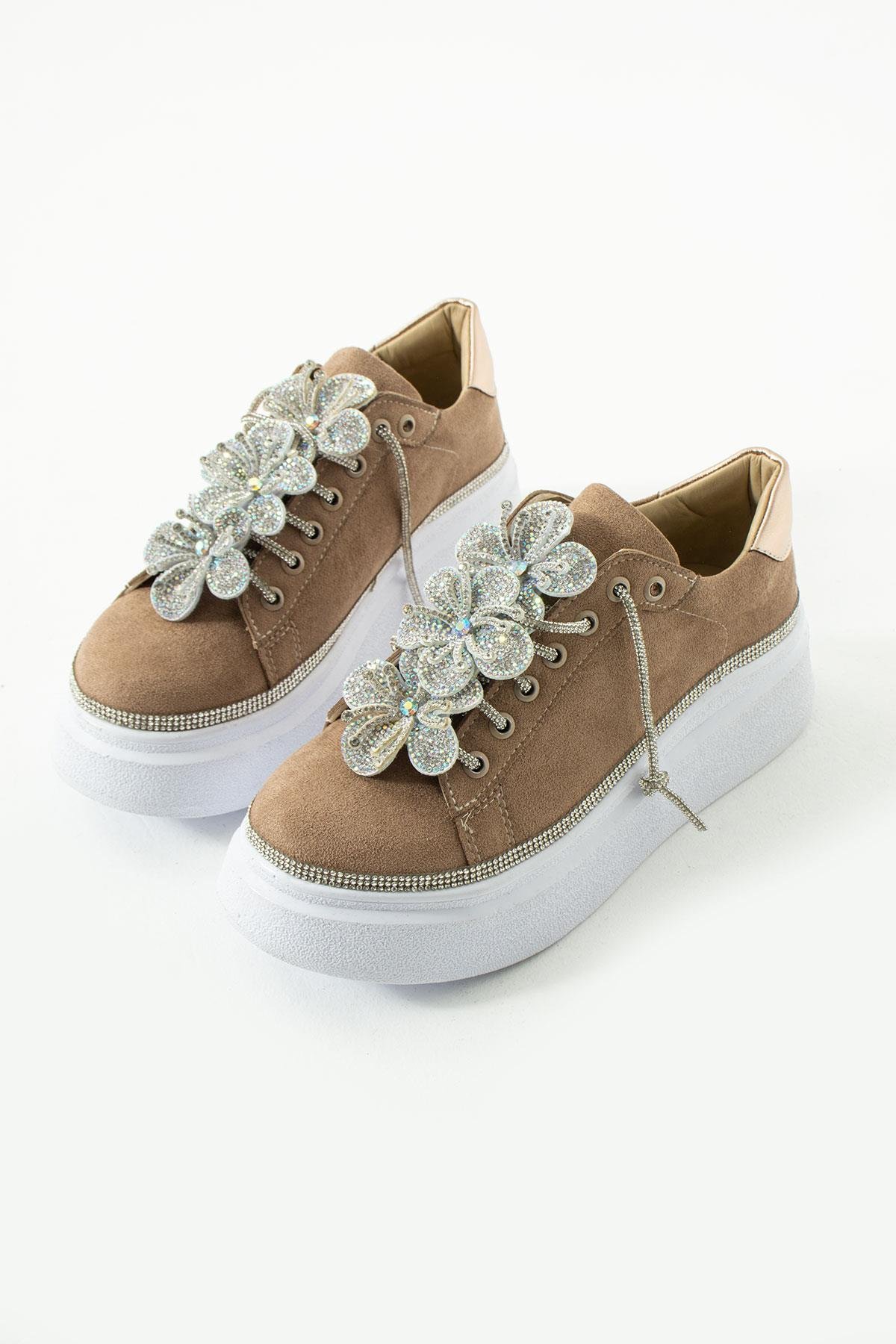 Sugar Özel Tasarım Spor Ayakkabı Kahverengi