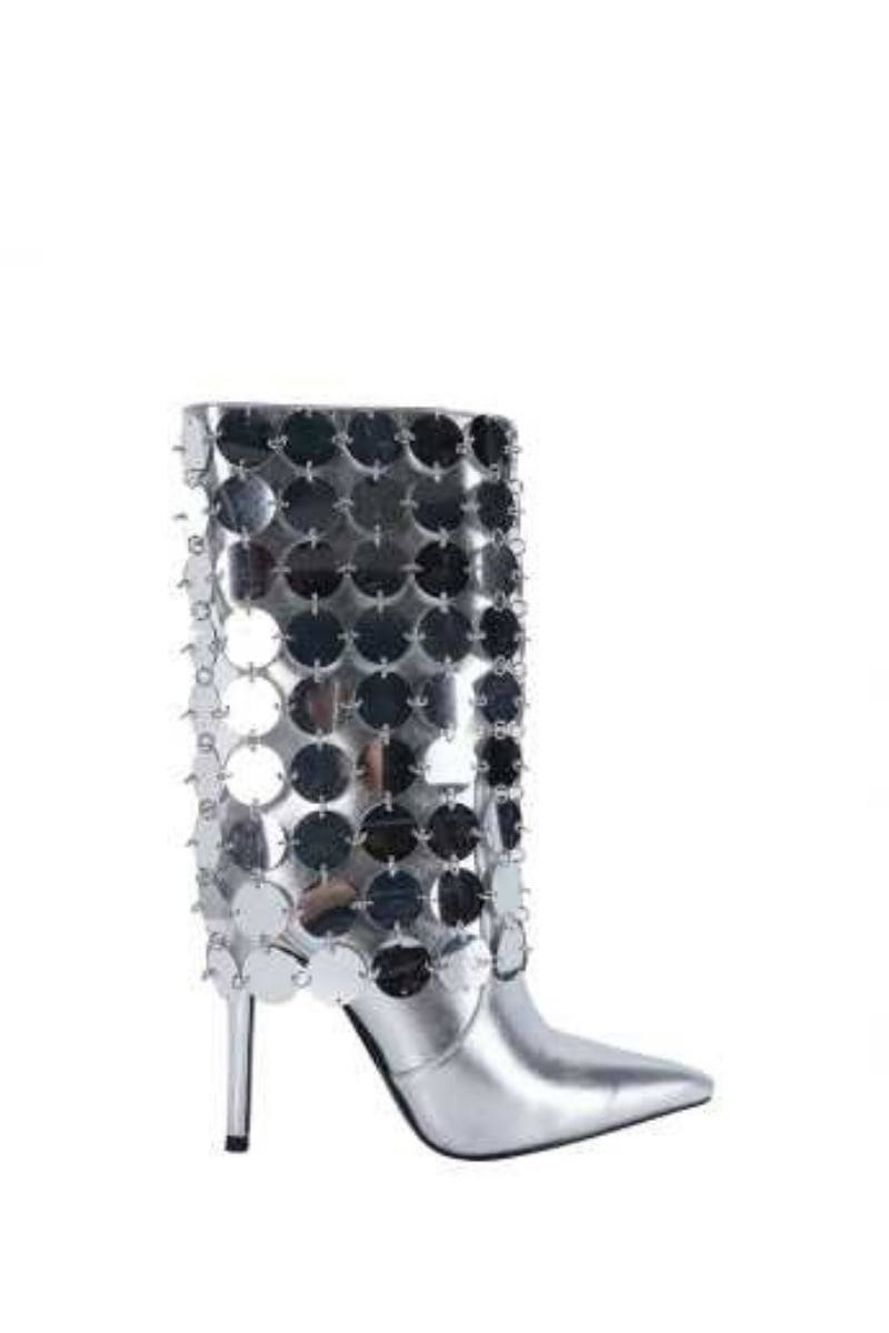 Teo Bot Gümüş - Topuklu Bot