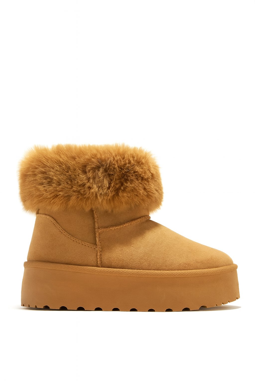 Ugenna Bot Kahverengi - Düz Bot