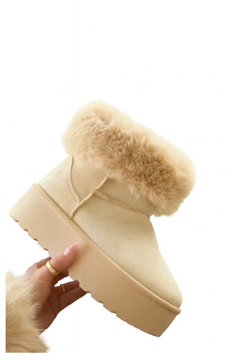 Ugenna Bot Bej - Düz Bot