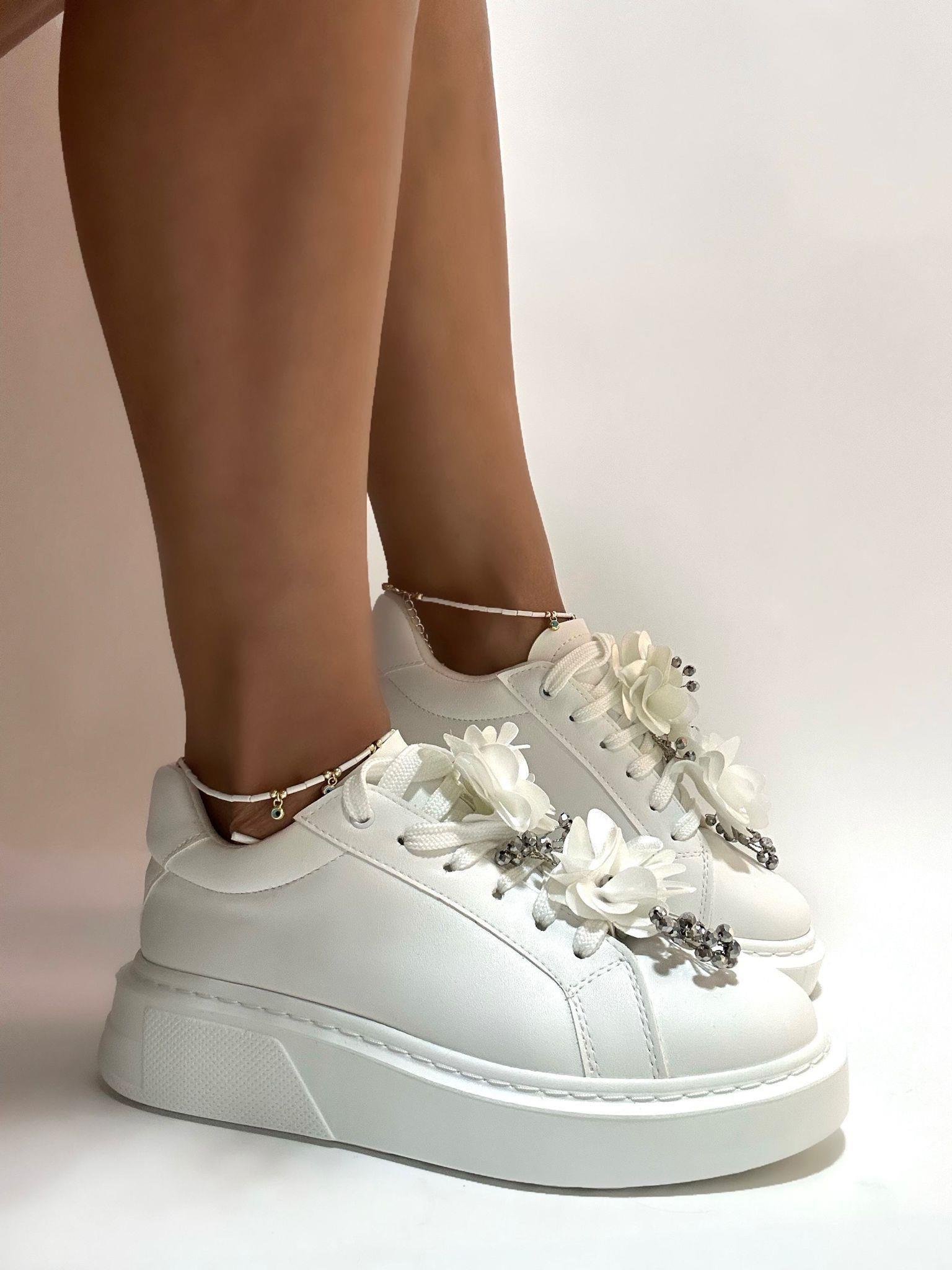 Vilte Sneaker Beyaz - KADIN AYAKKABI