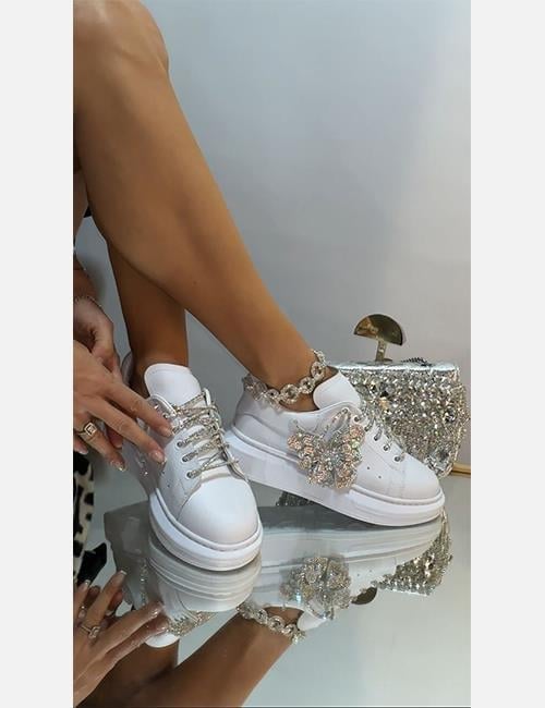 White Butterfly Özel Tasarım Spor Ayakkabı