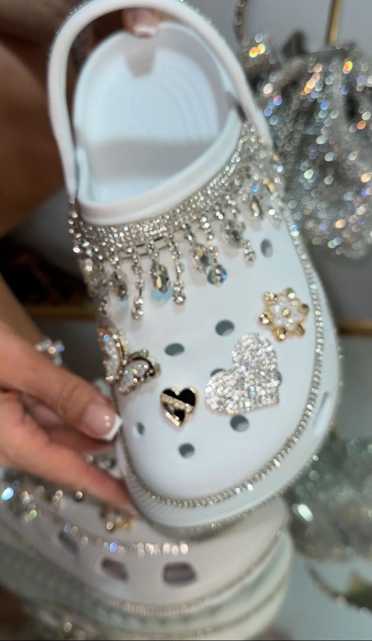 Yiyu Extreme Taşlı Crocs Beyaz - KADIN AYAKKABI