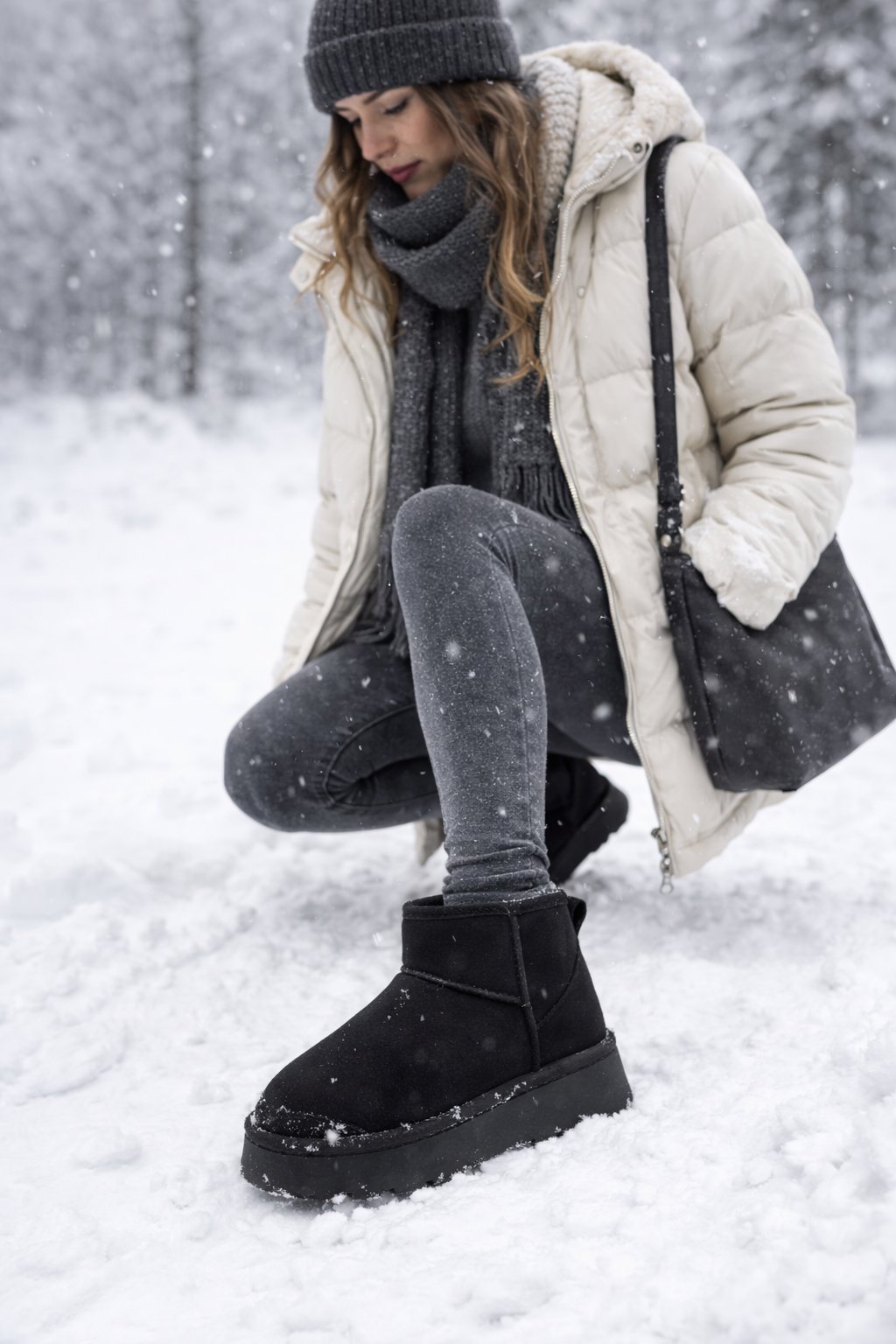 Yora Kadın Bot Siyah - Düz Bot