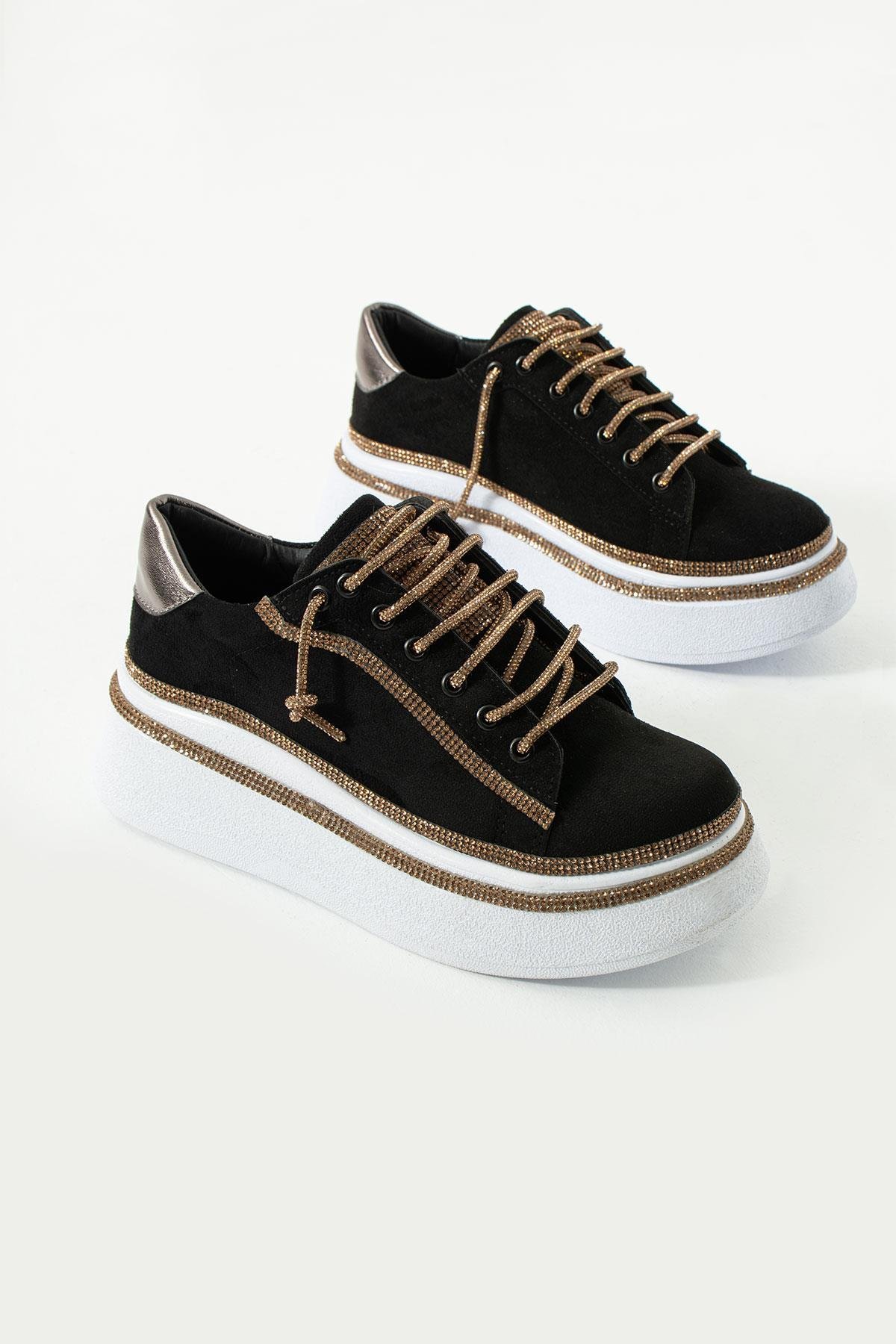 Zibu Süet Spor Ayakkabı Siyah - WOMAN SHOES