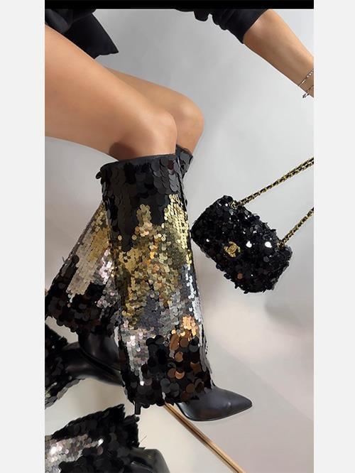 Zirve Çizme Siyah Demet Akalın