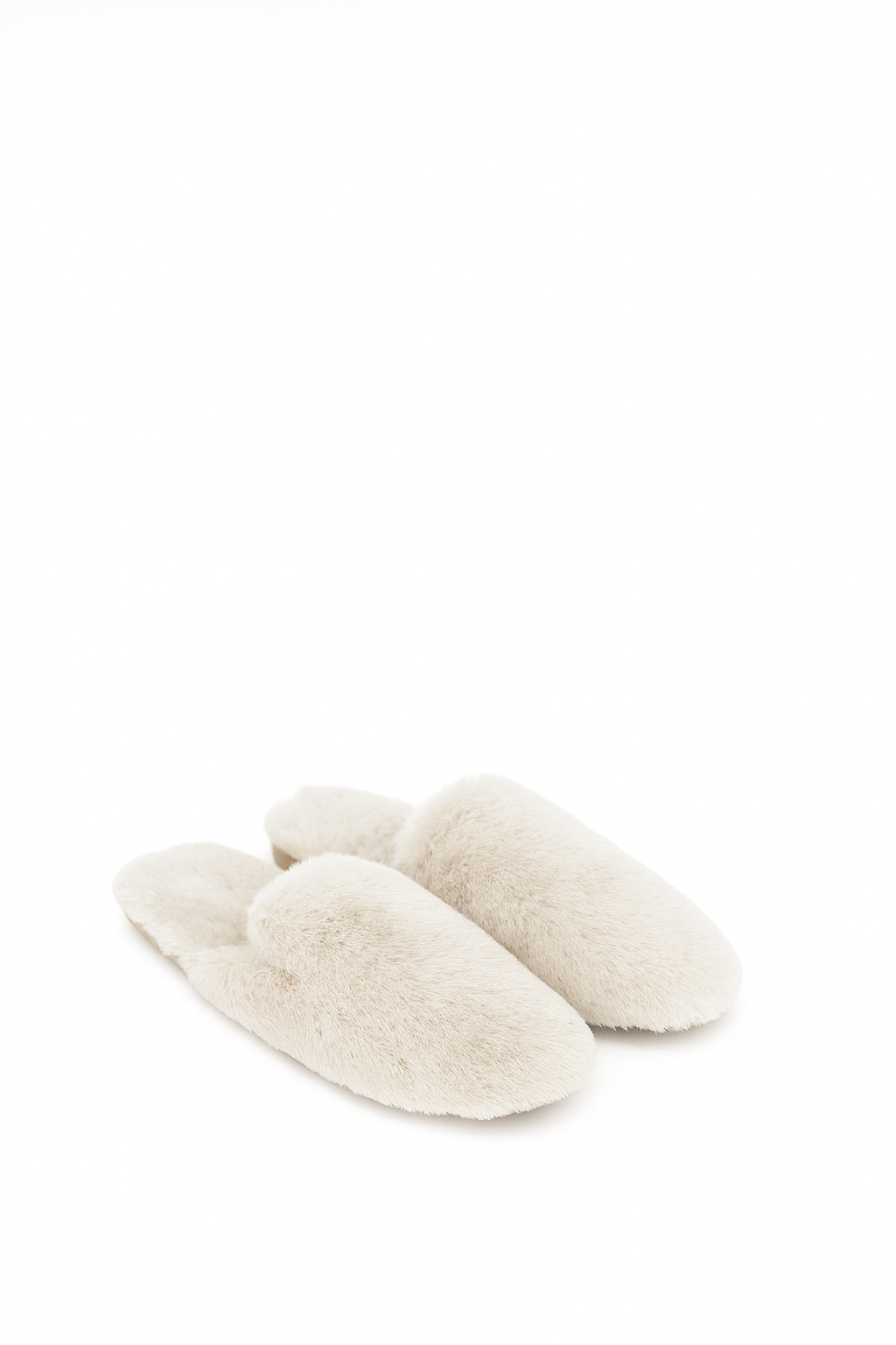 Zola Tüylü Terlik Beyaz