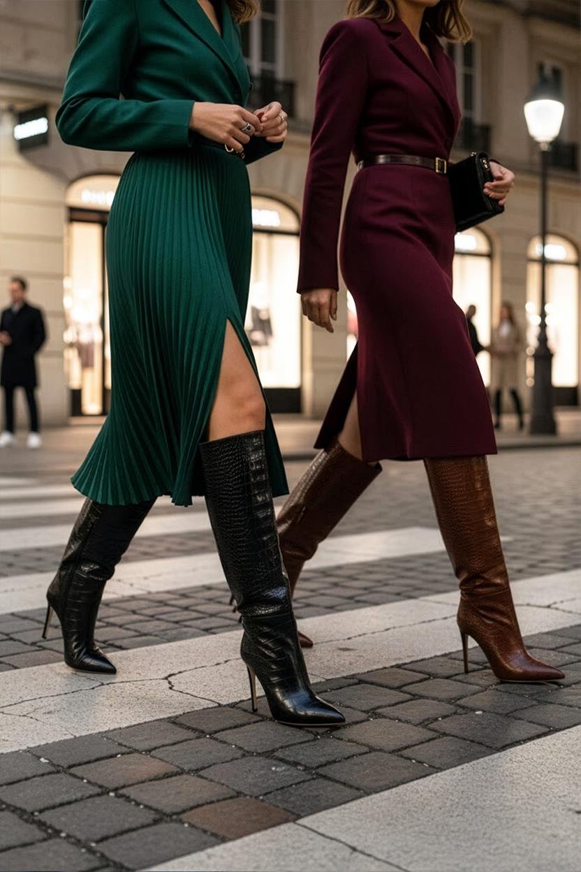 Zurey Long Boot Brown - Topuklu Çizme