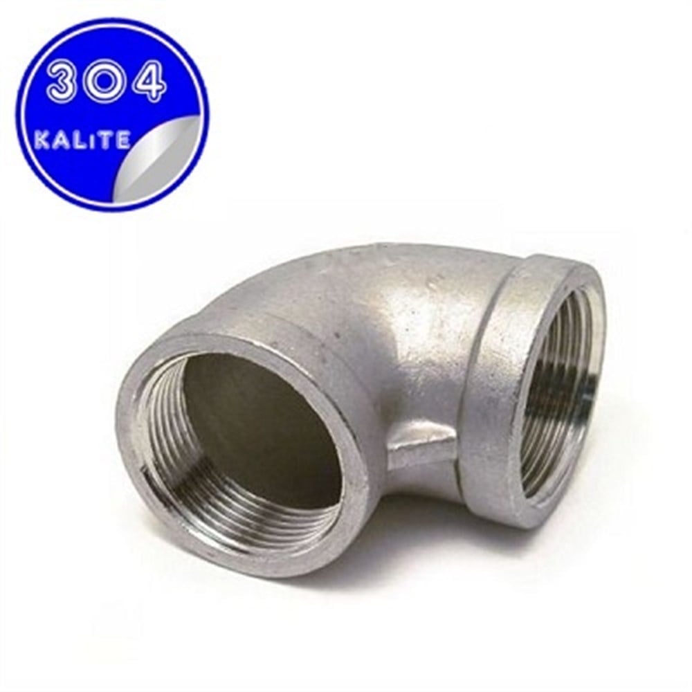 PASLANMAZ ÇELİK 304 KALİTE DİŞLİ DİRSEK