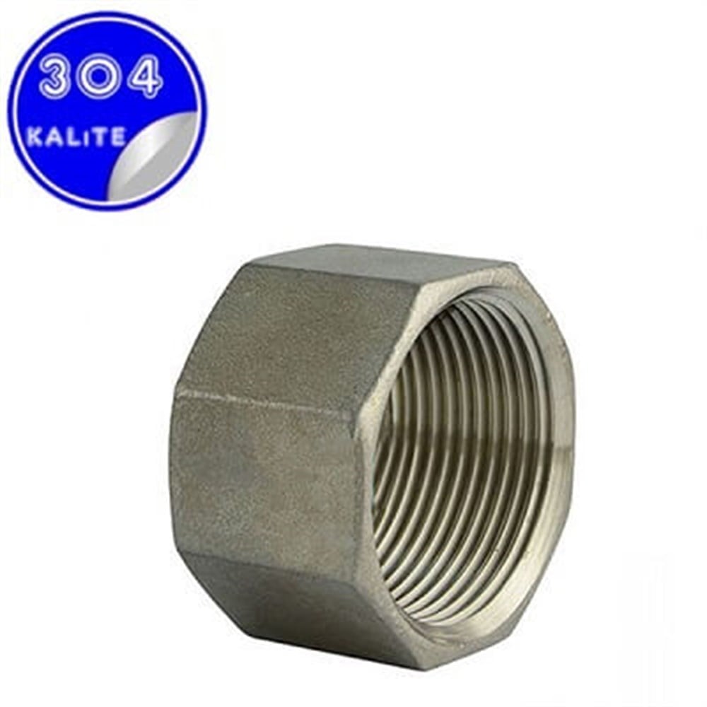 PASLANMAZ ÇELİK 304 KALİTE İÇ DİŞ KÖR TAPA
