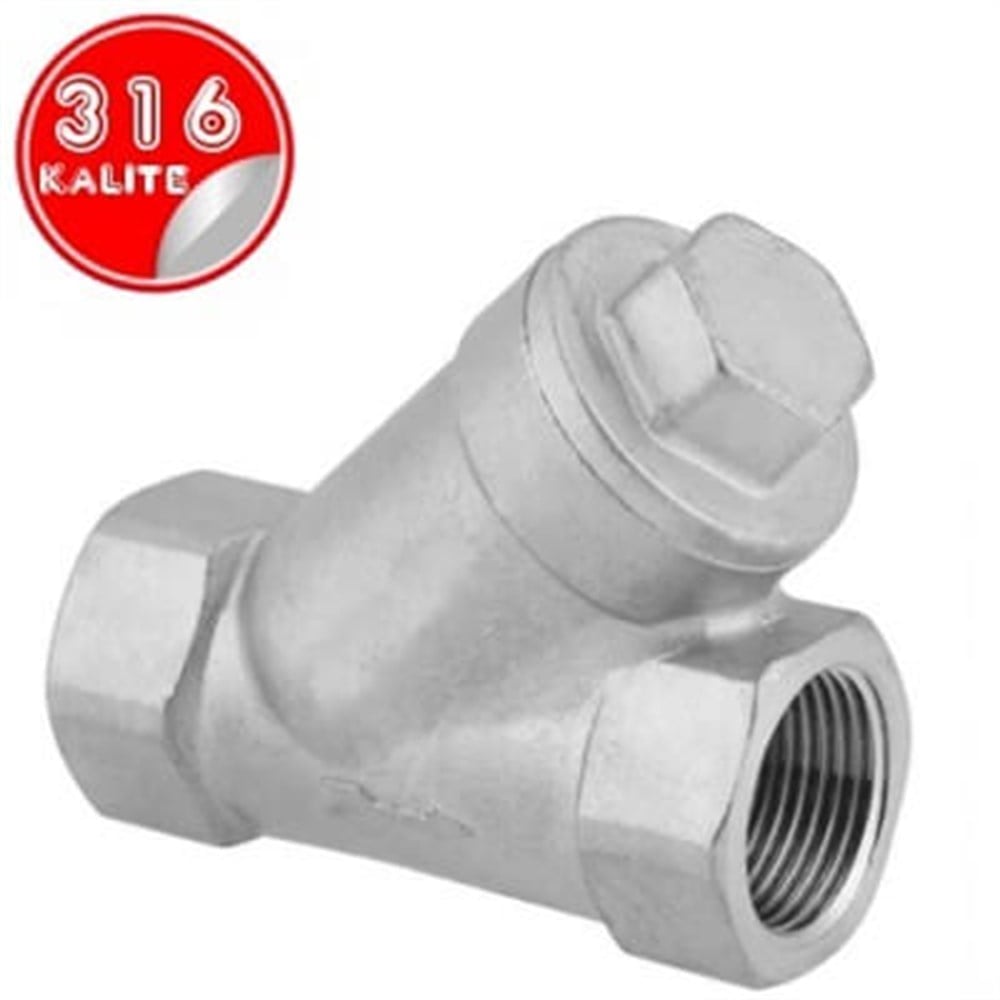 PASLANMAZ ÇELİK 316 KALİTE Y TİPİ ÇEKVALF