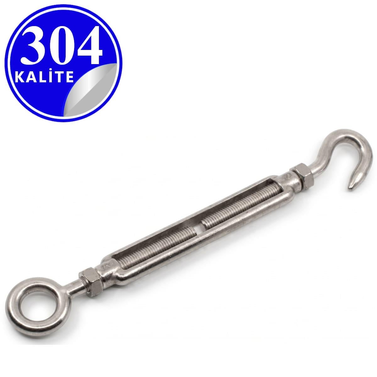 PASLANMAZ ÇELİK GERDİRME HALKA KANCA