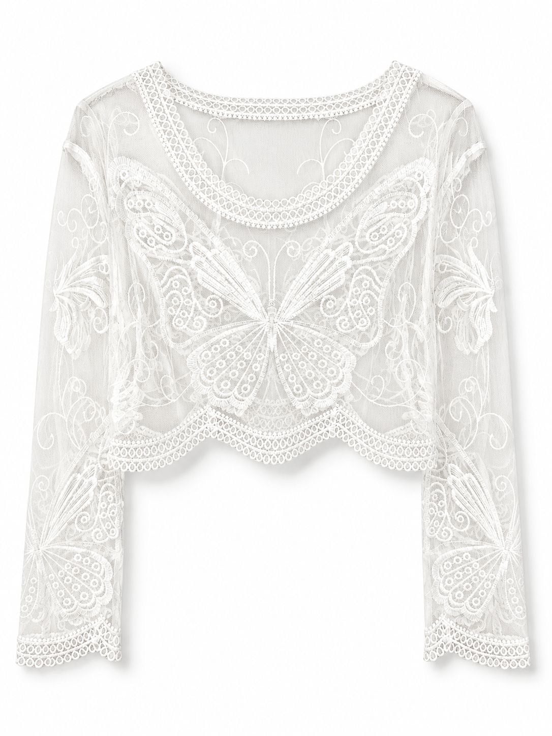 BUTTERFLY LACE BLOUSE