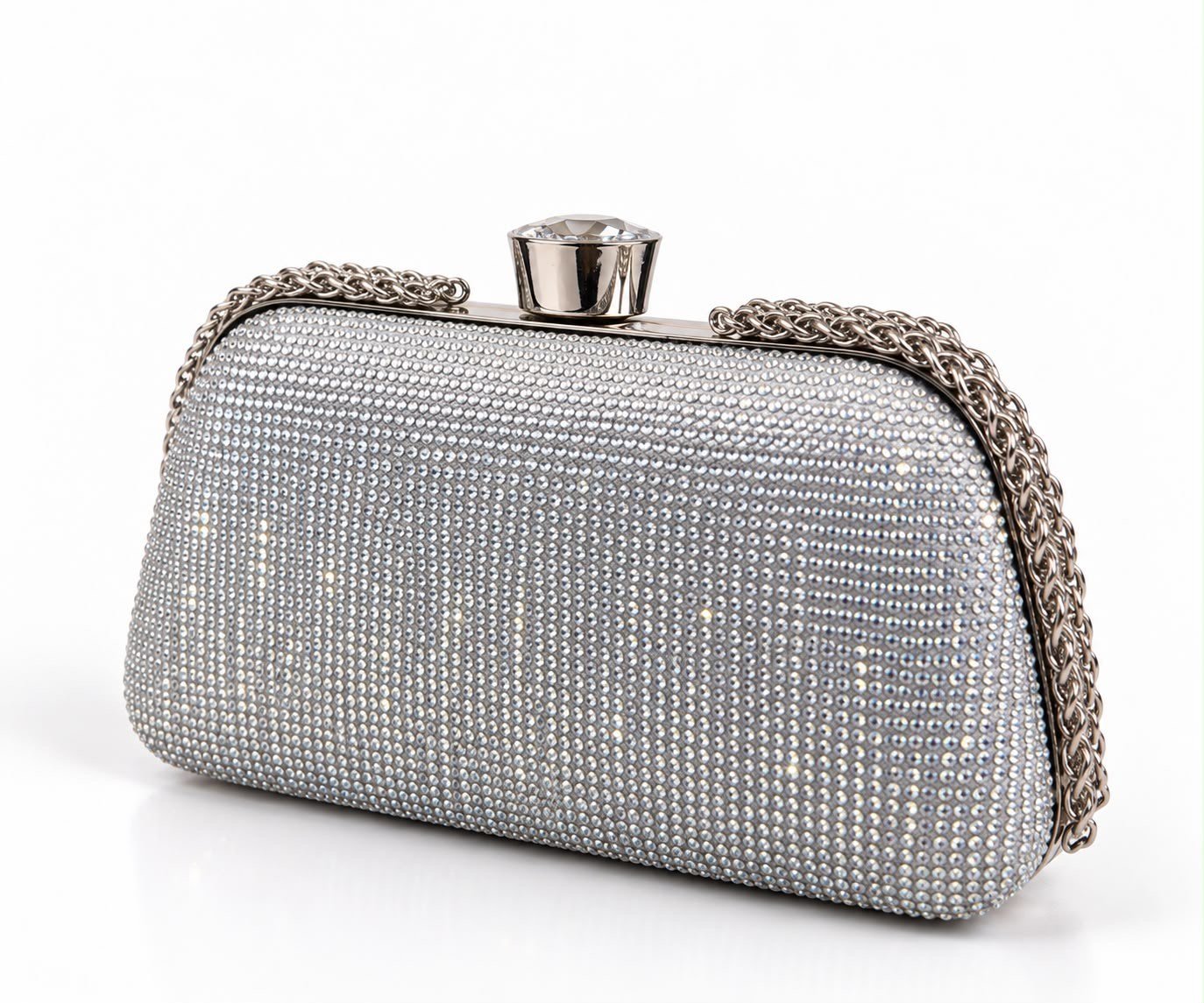 CRYSTAL NOIR BAG | SILVER