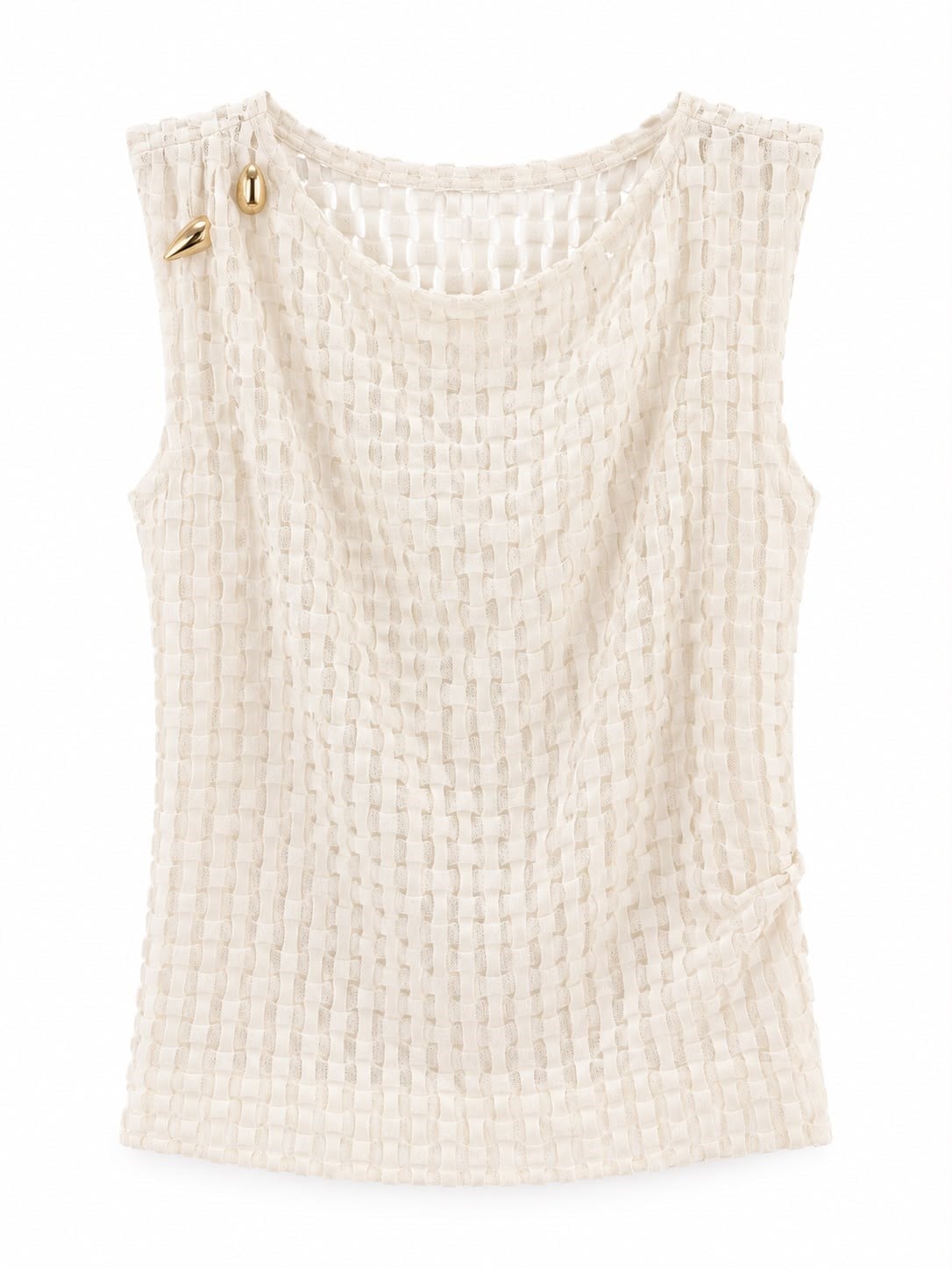 EKRU SHEER TOP