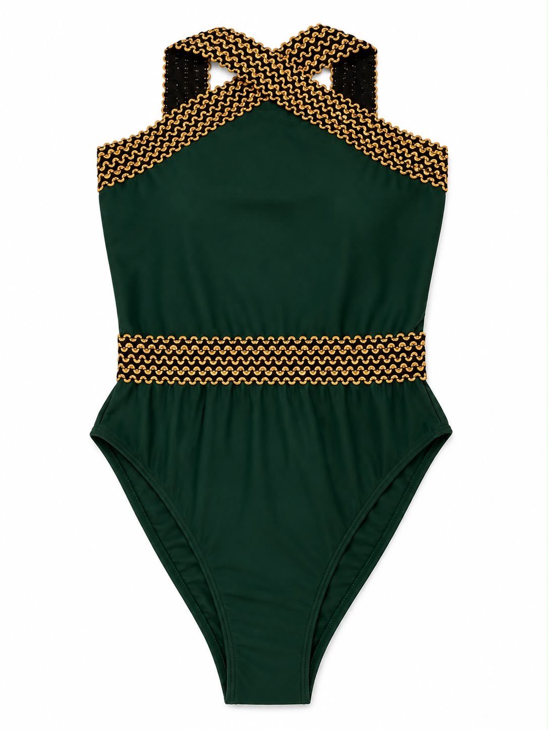 EMERALD CHAIN DETAIL SWIMSUIT