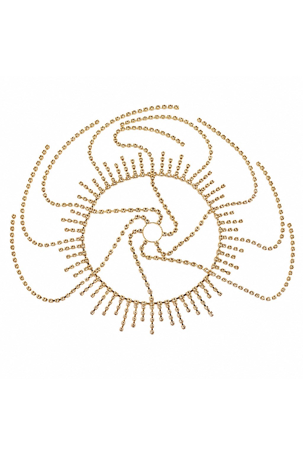 GOLD SPIRAL TAŞLI KAFA AKSESUARI