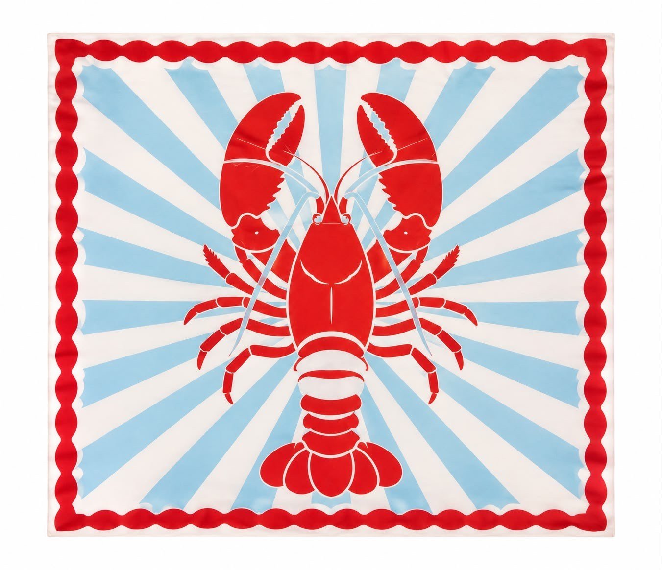 LOBSTER PRINT SCARF