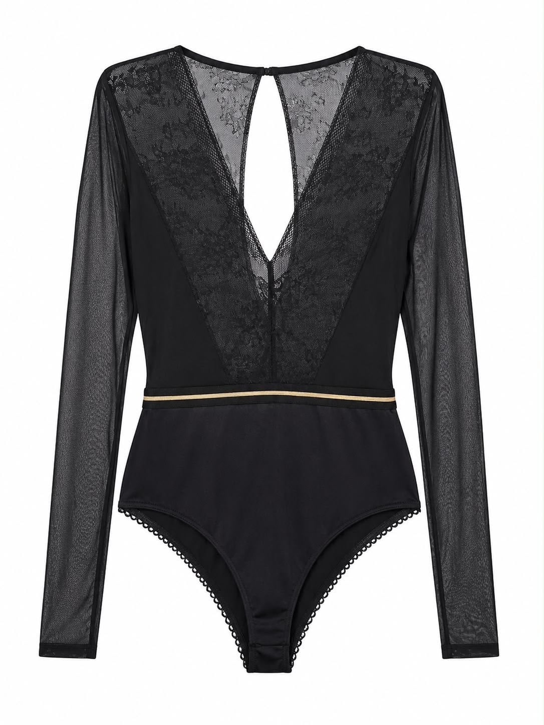 NOIR GOLD DETAIL BODYSUIT