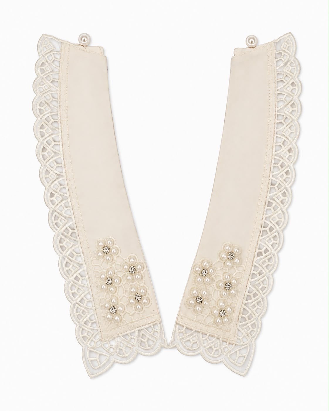 PEARL LACE COLLAR – İNCİ İŞLEMELİ DANTEL YAKA