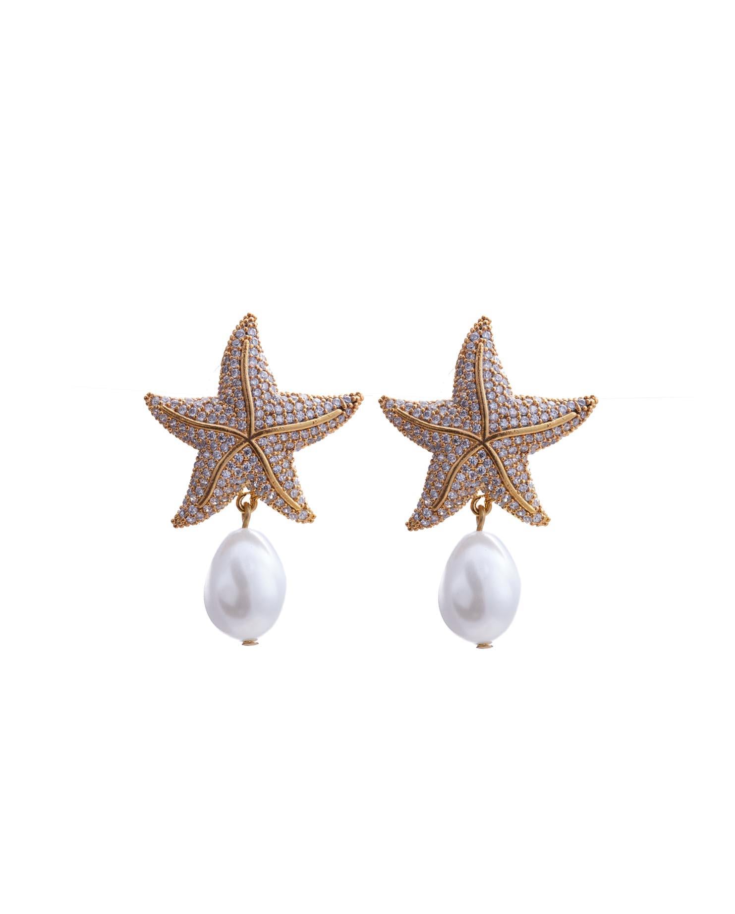 PEARLSTAR ALTIN KAPLAMA KÜPE