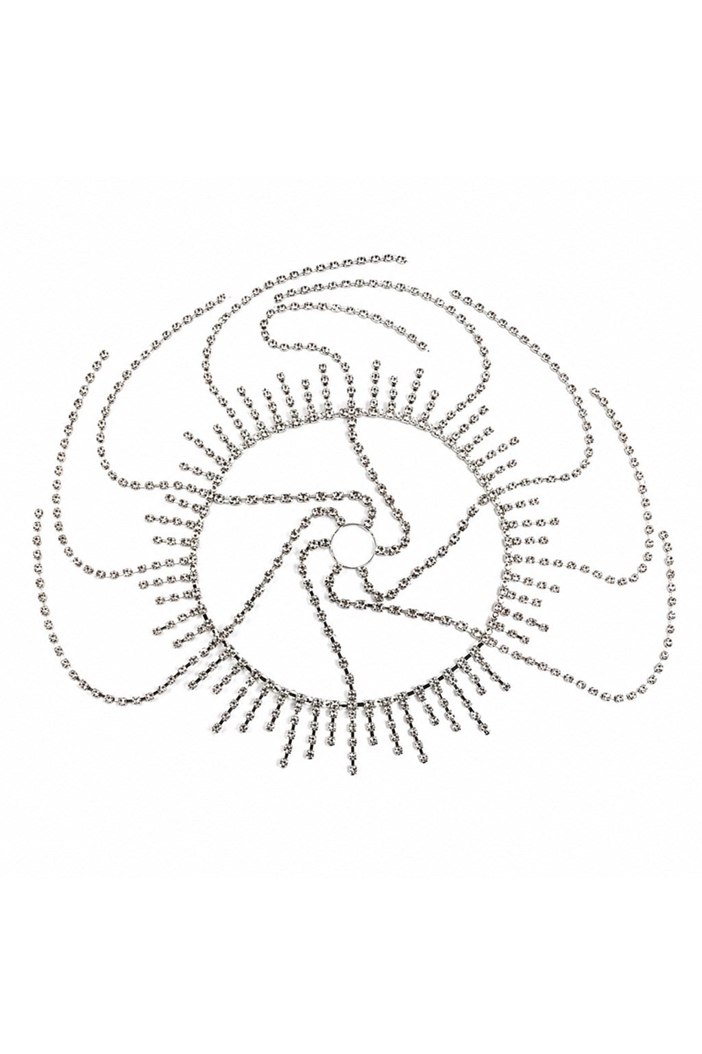 SILVER SPIRAL TAŞLI KAFA AKSESUARI