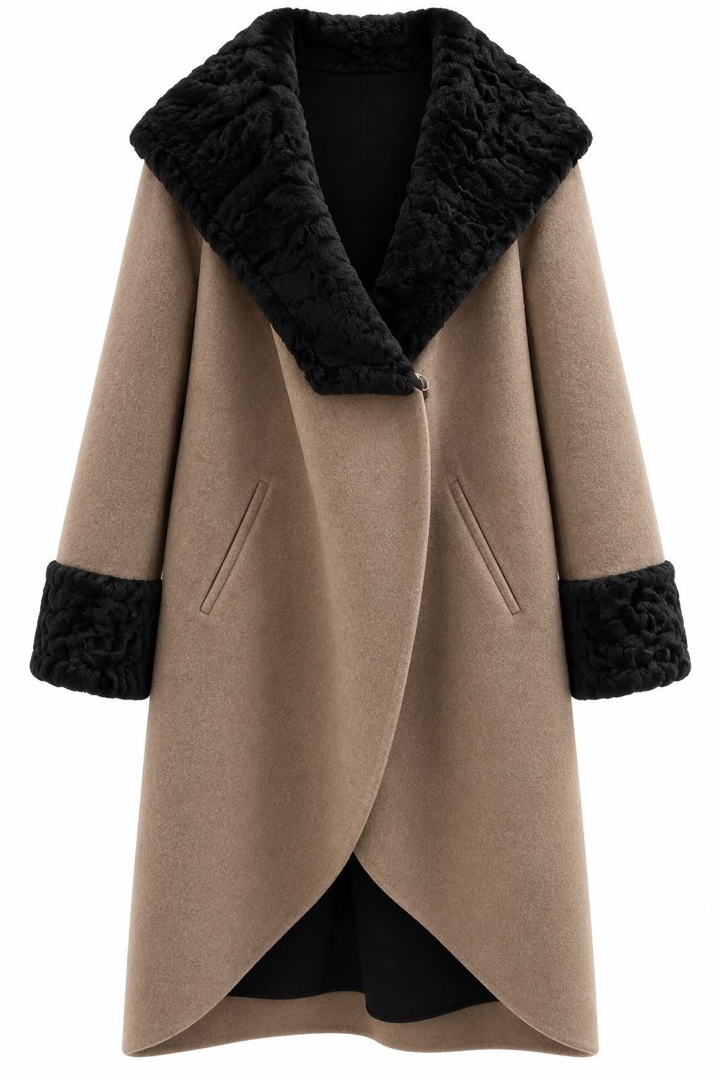 THE FUR ROOM | CAMEL NOIR COAT