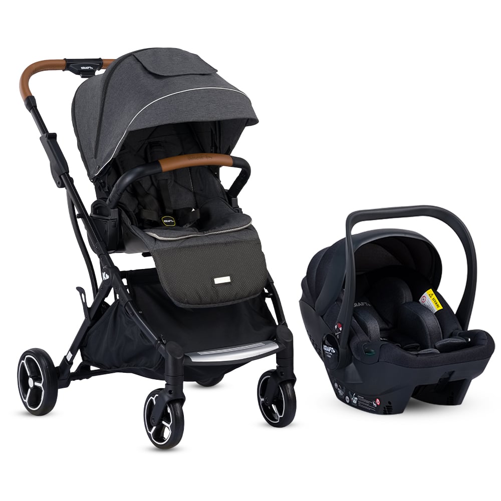 Juno i-Size Travel Sistem Bebek Arabası Koyu Gri