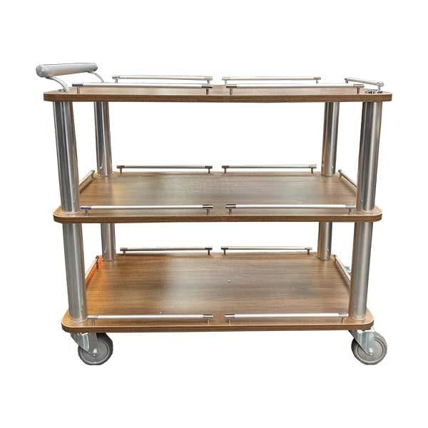 Dora Otek SA-01 Ahşap Servis Arabası, 3 Katlı, 88x53x75 cm