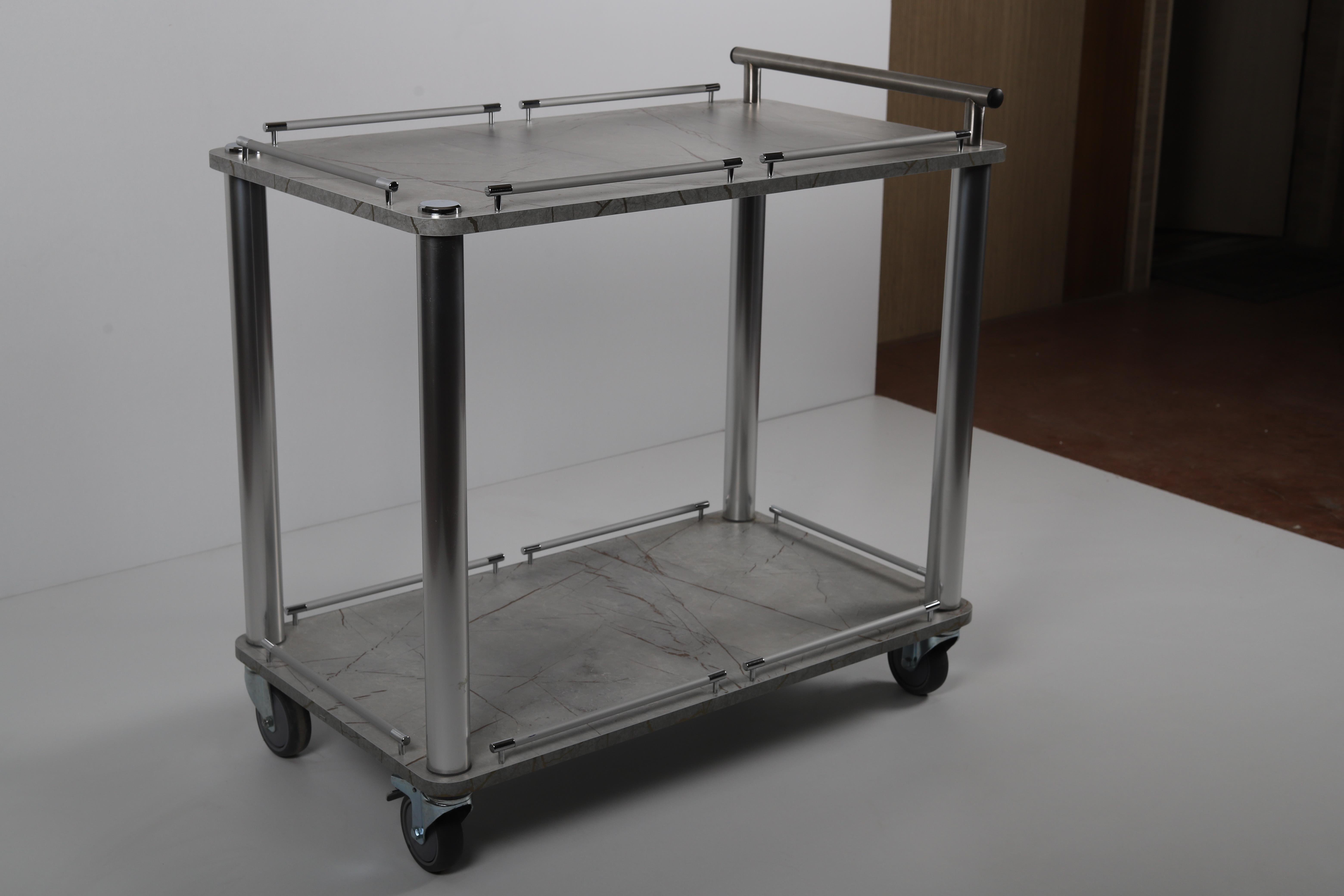 Ydg SA02 Servis Arabası, 2 Katlı, 88x53x75 cm