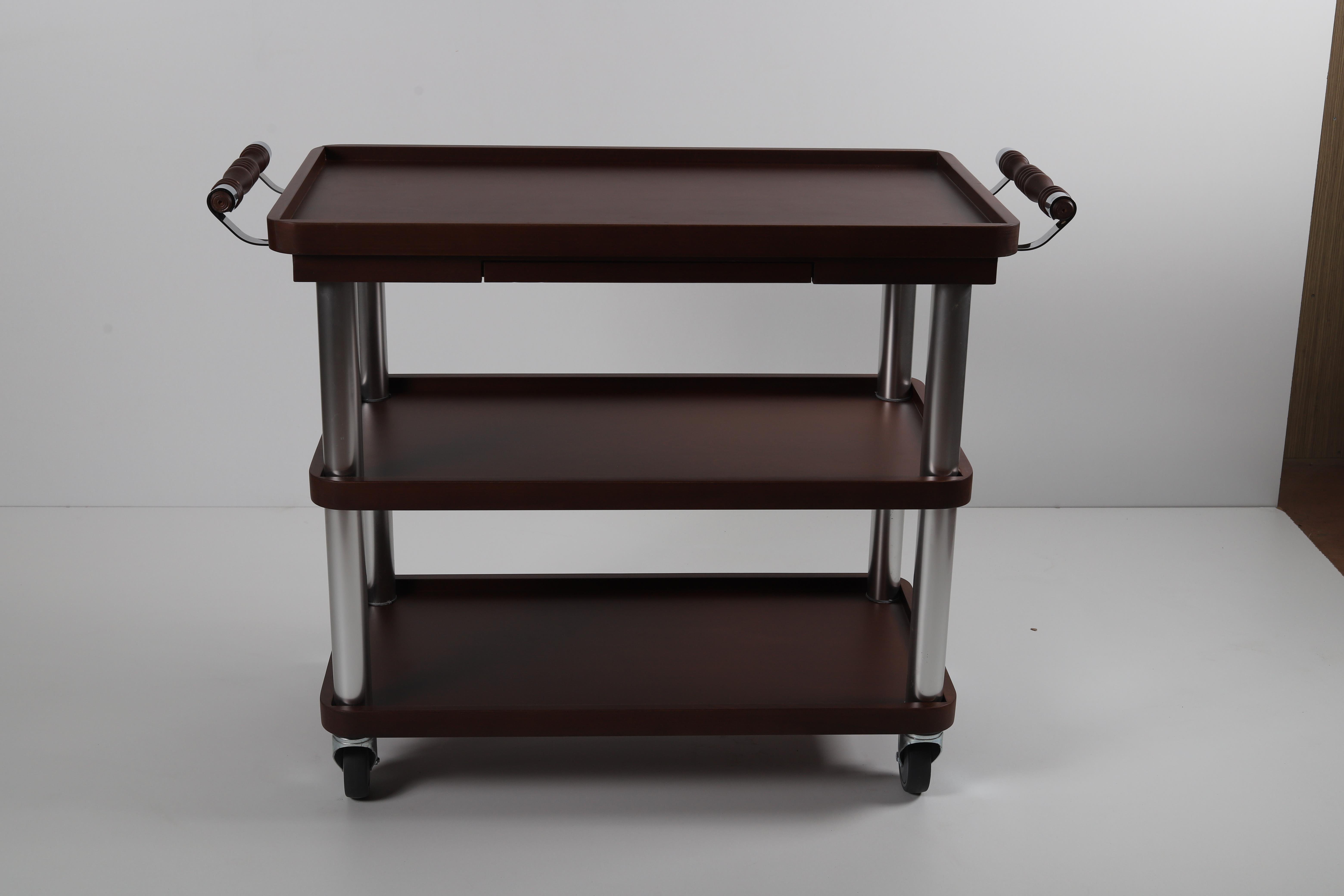 Ydg SA03 Ahşap Servis Arabası, 3 Katlı, 103x49x94 cm