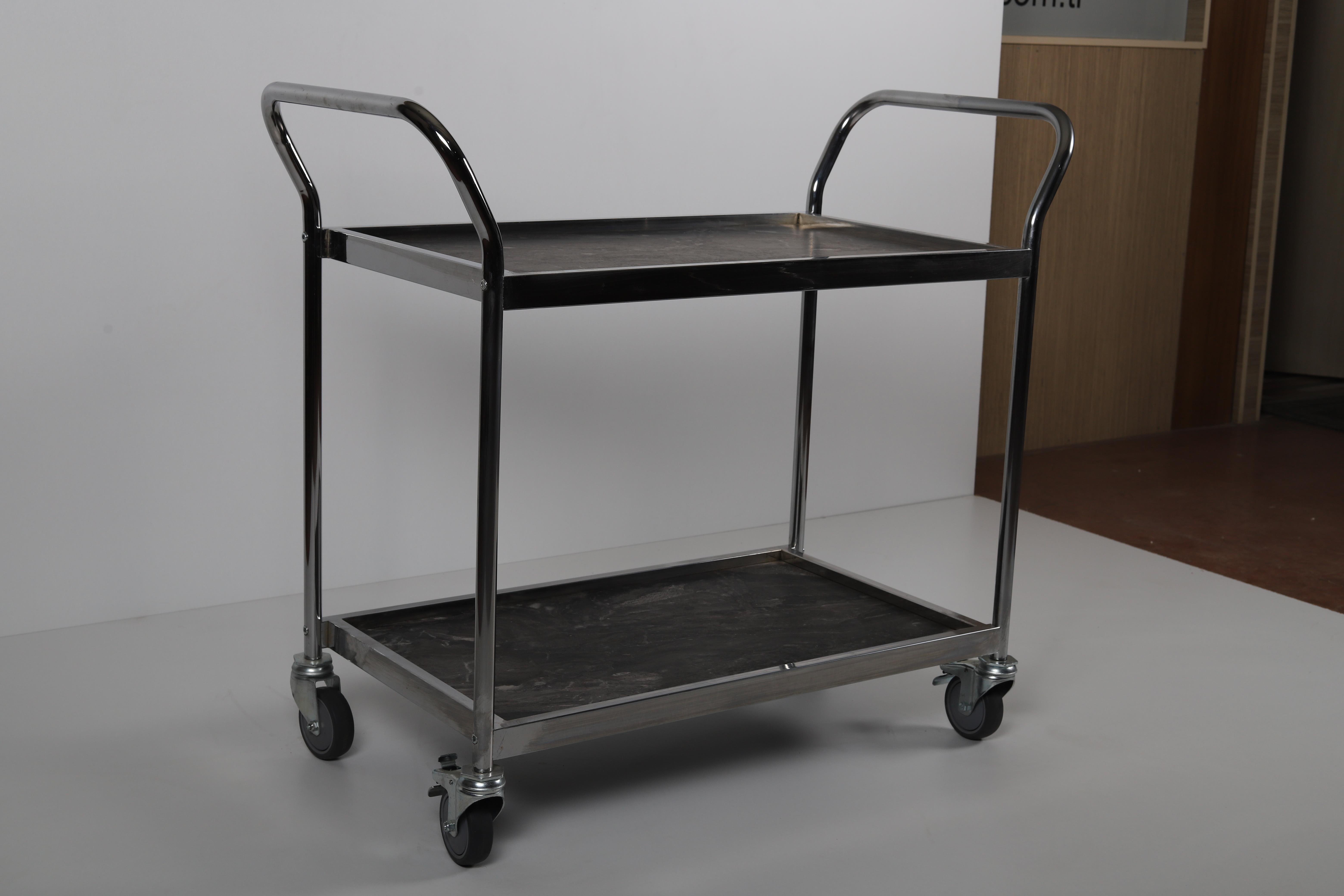 Ydg SA04 Ahşap Servis Arabası, 2 Katlı, 103x49x94 cm