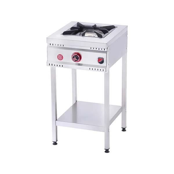 Işıkgaz Silverinox TB-1D Taban Raflı Midi Ocak, 1 Gözlü, Doğal Gazlı, 50x60x85 cm