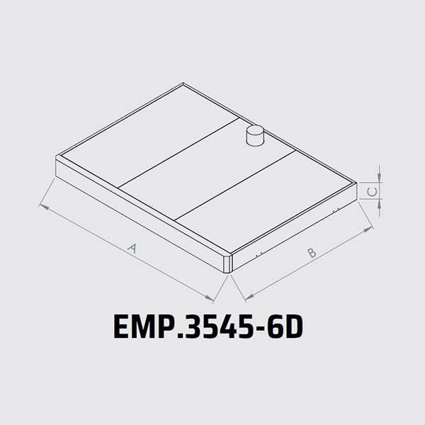 Empero EMP.3545-6D Fırın Davlumbazı, 171,8x146,4x37,3 cm