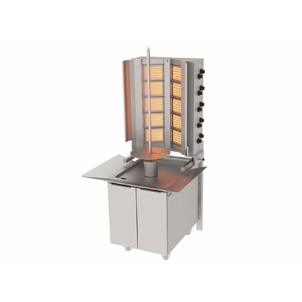 Atalay ADG-10DS Döner Ocağı, 10 Radyanlı, Sabit, Duvara Monte, Hareketli Alt Arabalı, Gazlı