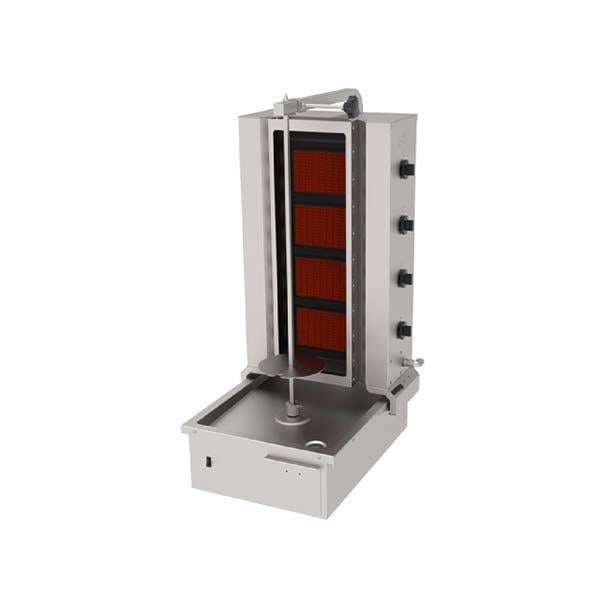 Atalay ADGC-4A Döner Ocağı, 4 Cam Radyanlı, Alttan Motorlu, Hareketli, Gazlı