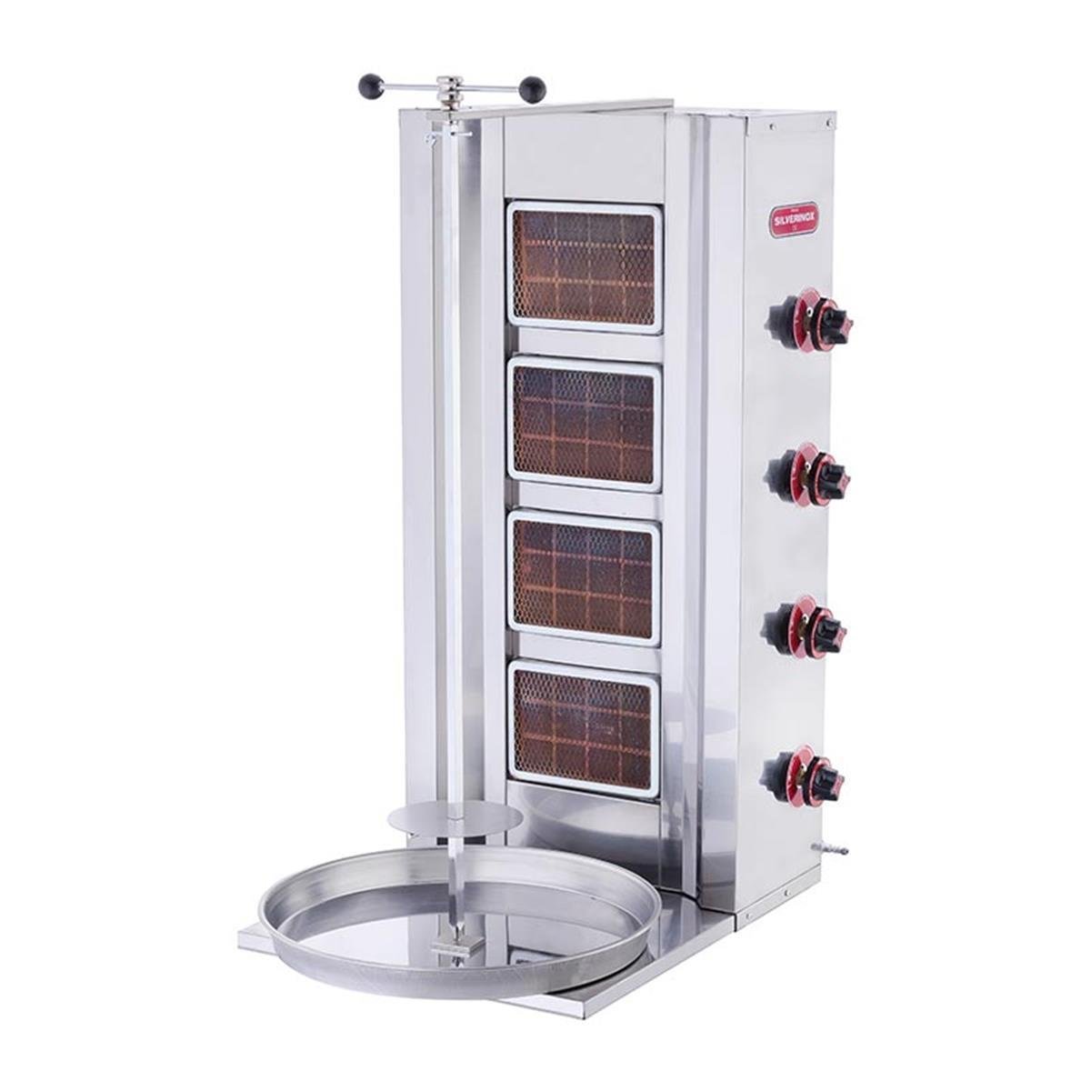 Işıkgaz Silverinox 4 Radyanlı Döner Ocağı Doğal Gazlı 2166