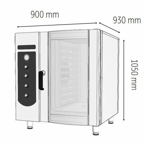 Venarro Venardi DGF - D9 Döner Patisserie Fırın, 10 Tepsi Kapasiteli, 40x60 cm, Doğalgazlı