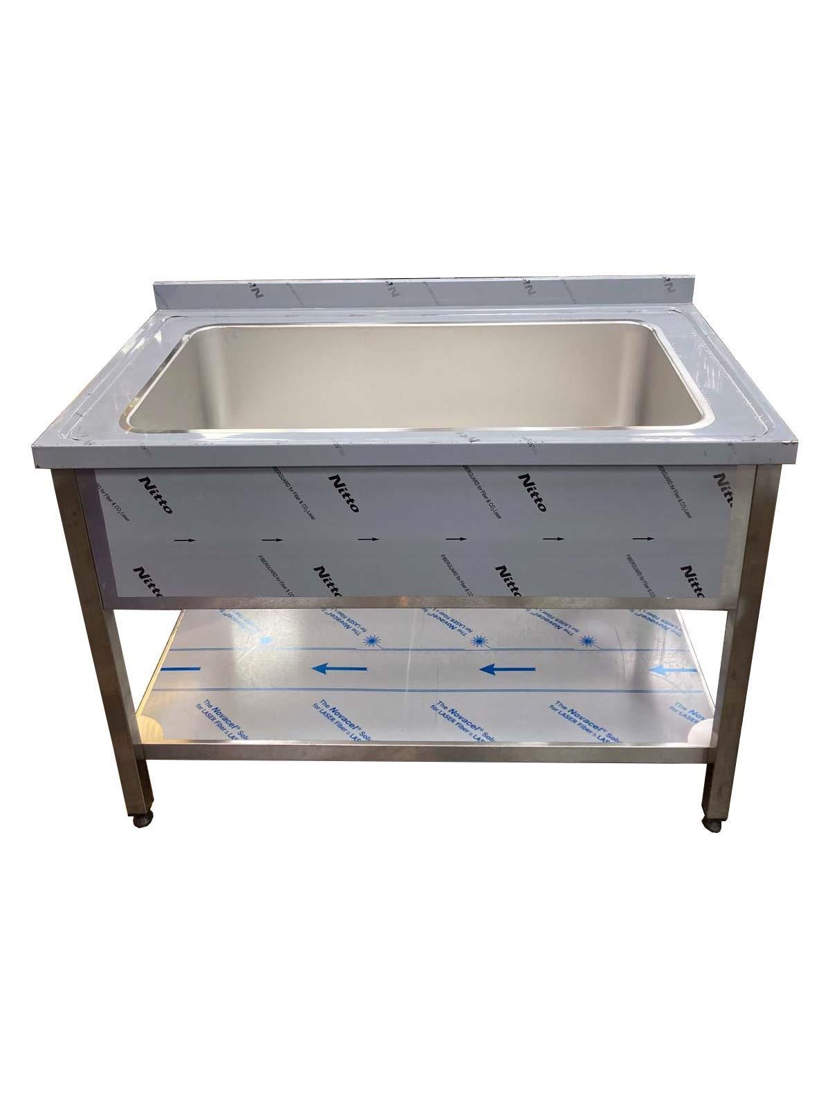 Ydg Sebze Yıkama Tezgahı, Paslanmaz Çelik, 120x70x85 cm