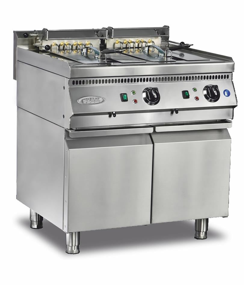 Pimak 90S-M062G, Gazlı Fritöz, 24+24 Litre, 80x90x85
