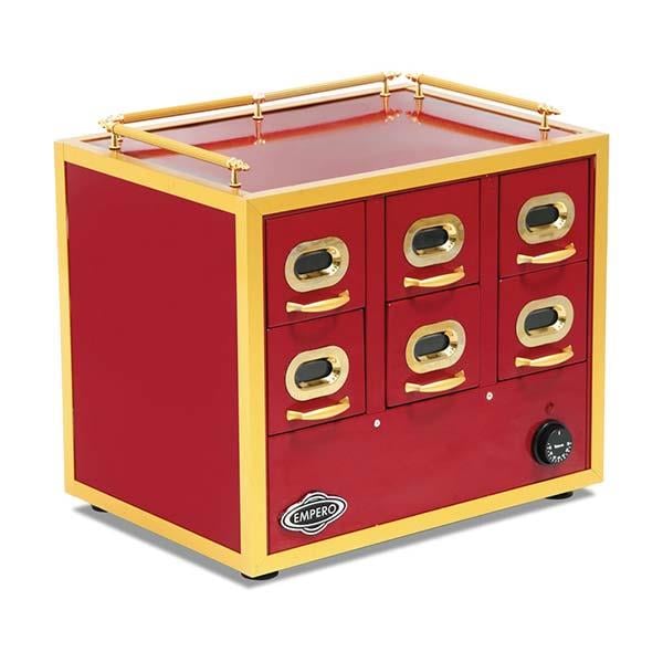 Empero EMP.KU.02 Isıtmalı Kuruyemiş Ünitesi, 6 Çekmeceli