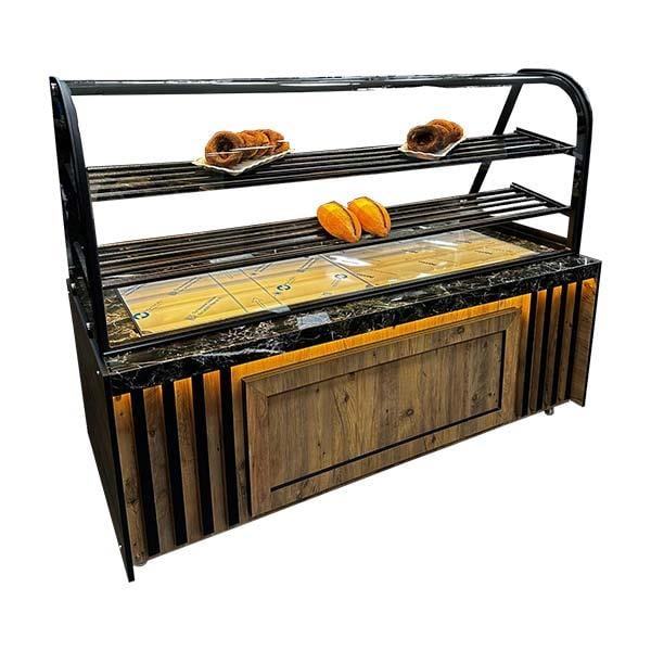 Ydg Vitrin Tip Isıtmalı Börek Teşhir Tezgahı, 200x90x155 cm