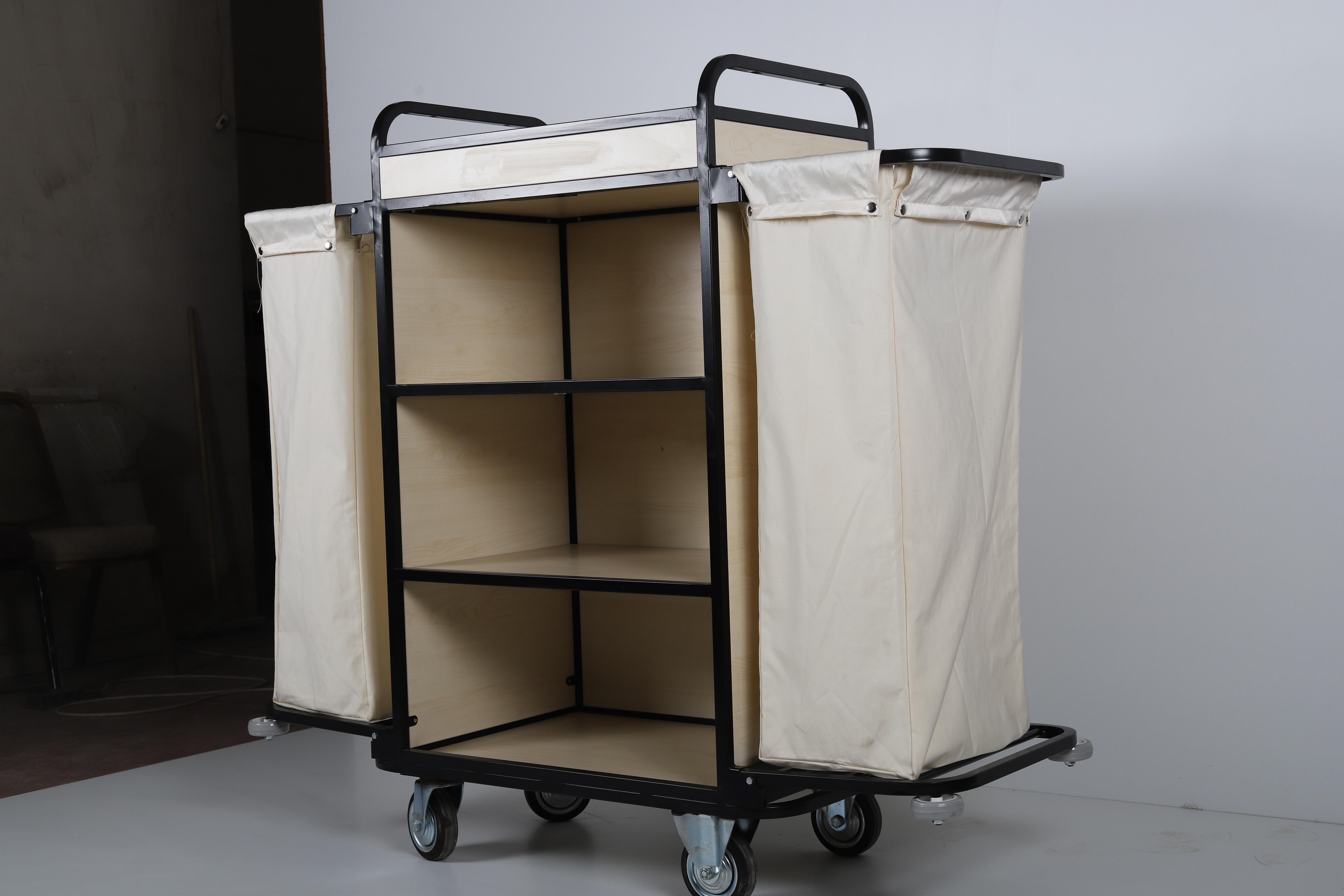 Ydg KT01 Kat Temizlik Arabası, İki Torbalı, 143x50x130 cm