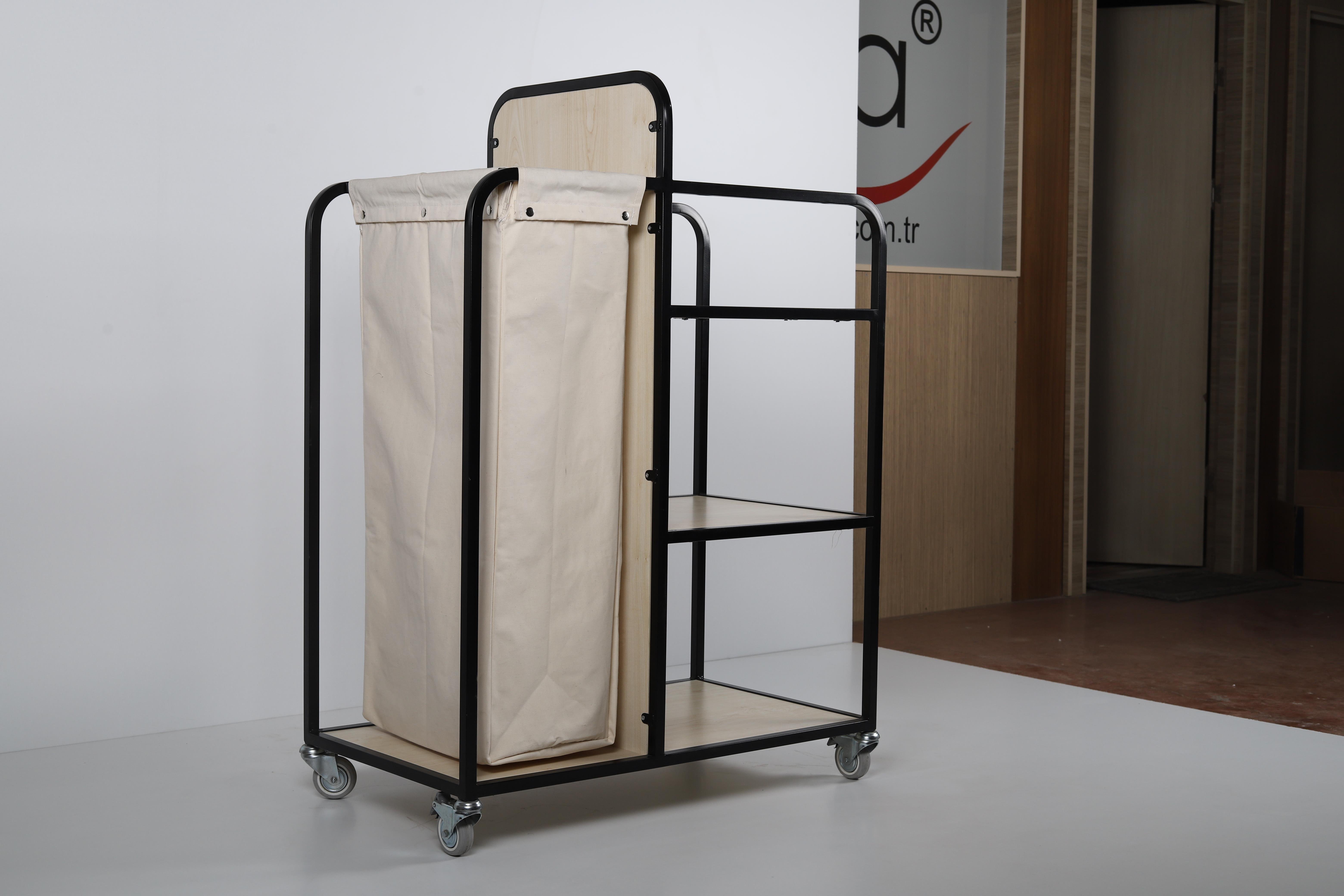 Ydg KT03 Kat Temizlik Arabası, 3 Katlı Raf, 92x52x106 cm