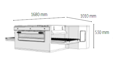 Venarro Gusto DYK-1410G, Konveyörlü Pizza Fırını, 27 pizza/saat, Doğalgazlı